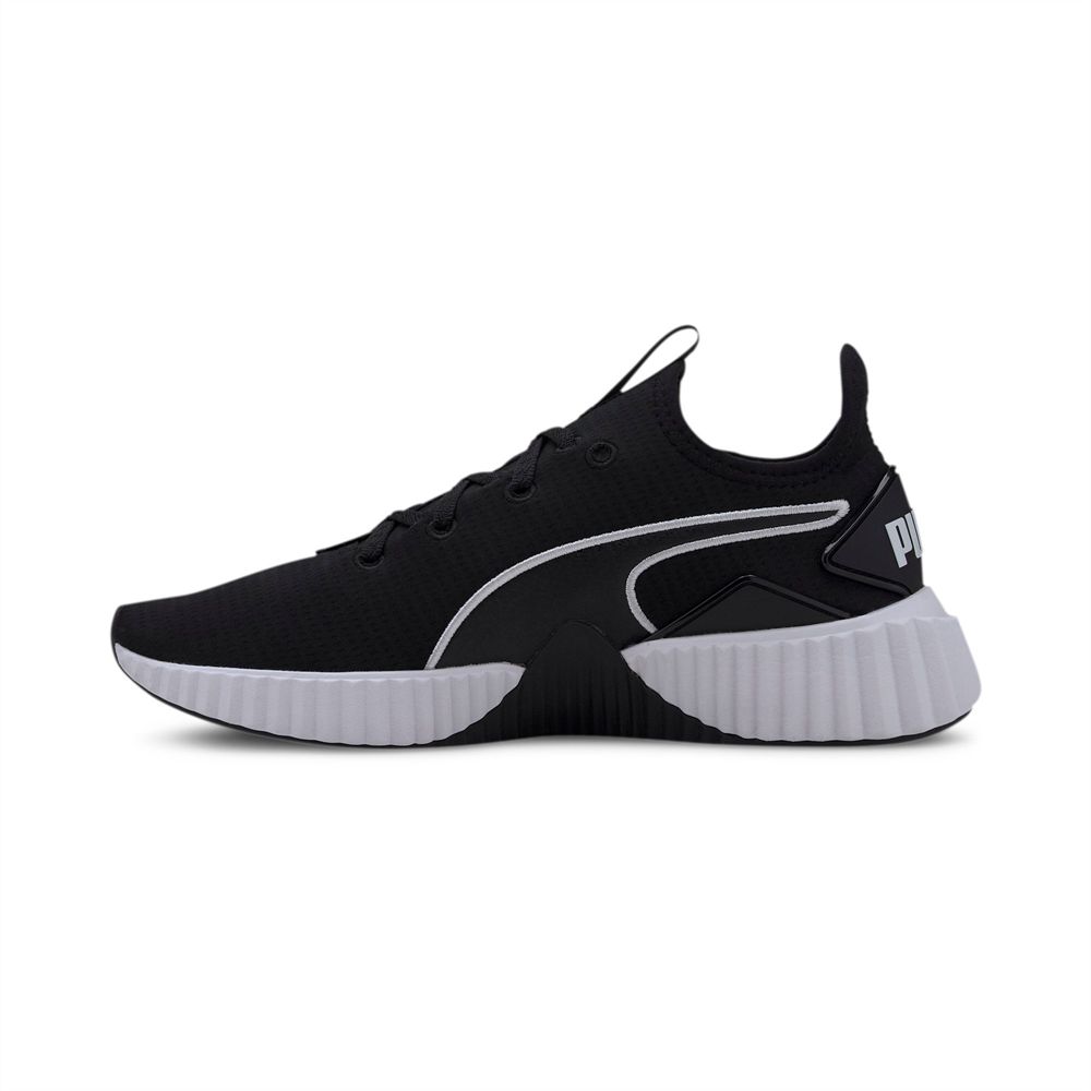 Puma Defy New Core Női Edzőcipő - Fekete/Fehér ( Hungary - MJOFK8679 )